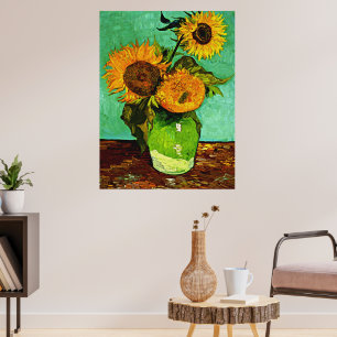 Van Gogh - Sunflowers, Three, Poster