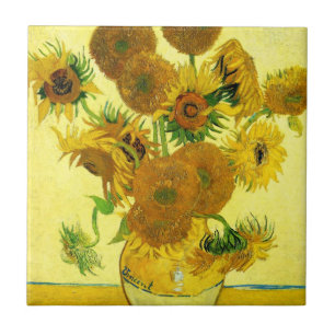 Van Gogh Sunflowers Tile