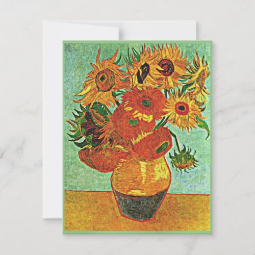 Van Gogh _ Sunflowers Twelve Card