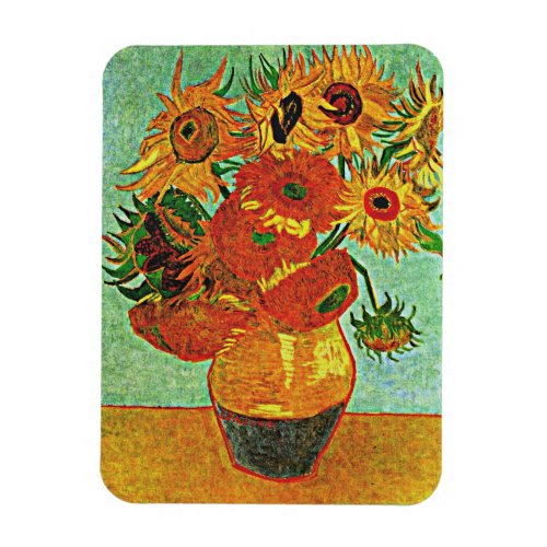 Van Gogh _ Sunflowers Twelve Magnet