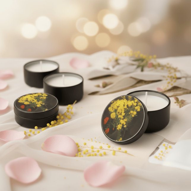 Van Gogh Sunflowers Wedding & Party Candle Favor Mini Candle Favors (Creator Uploaded)