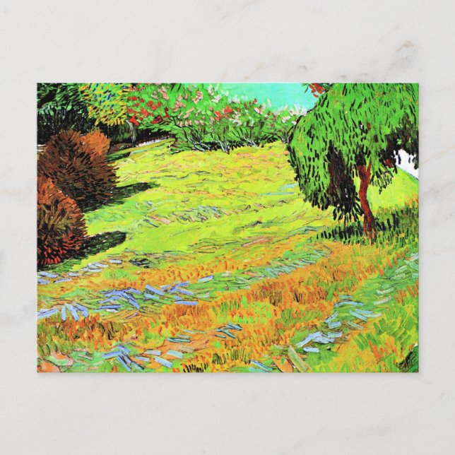 Van Gogh - Sunny Lawn in a Public Park Postcard (Front)