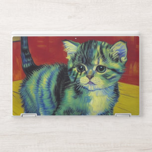 Van Gogh Tabby Cat HP Laptop Skin