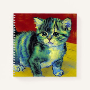 Van Gogh Tabby Cat Notebook