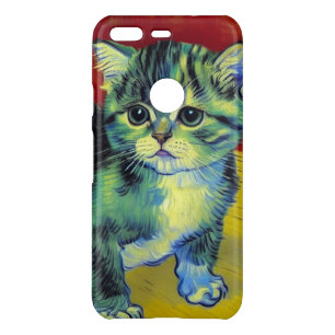 Van Gogh Tabby Cat Uncommon Google Pixel Case
