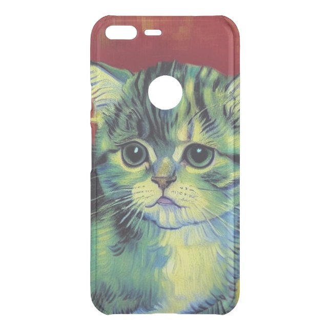 Van Gogh Tabby Cat Uncommon Google Pixel XL Case (Back)