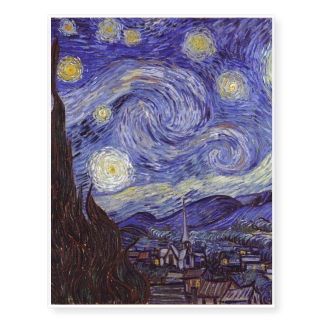 Van Gogh Temporary Tattoos (Front)