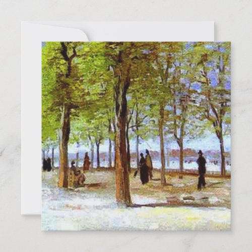 Van Gogh Terrace in the Luxembourg Garden Card