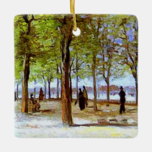 Van Gogh: Terrace in the Luxembourg Garden Ceramic Ornament