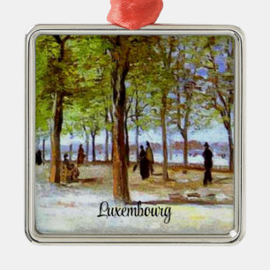 Van Gogh: Terrace in the Luxembourg Garden Metal Ornament