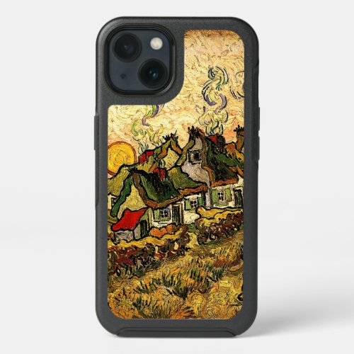 Van Gogh _ Thatched Cottages in the Sunshine iPhone 13 Case