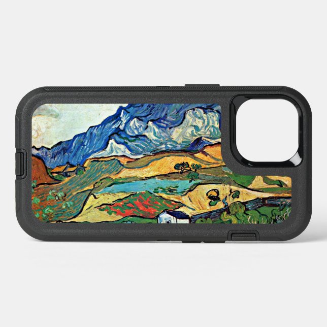 Van Gogh - The Alpilles Mountain Landscape Otterbox iPhone Case (Back Horizontal)