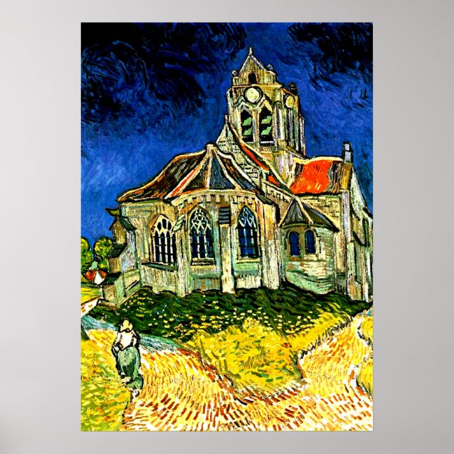 Van Gogh - The Church at Arles Poster (Front)