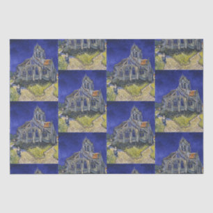 Van Gogh The Church at Auvers Blue Sky Art Tissue Paper