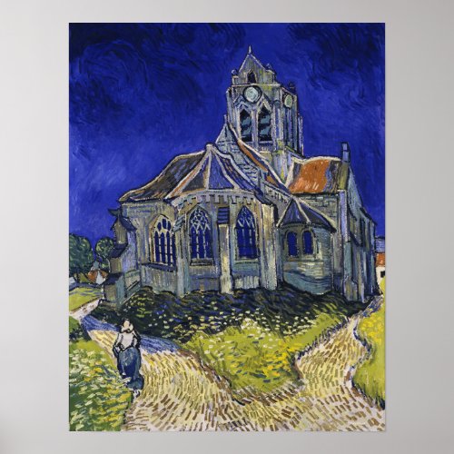 Van Gogh _ The Church In Auvers_Sur_Oise Poster