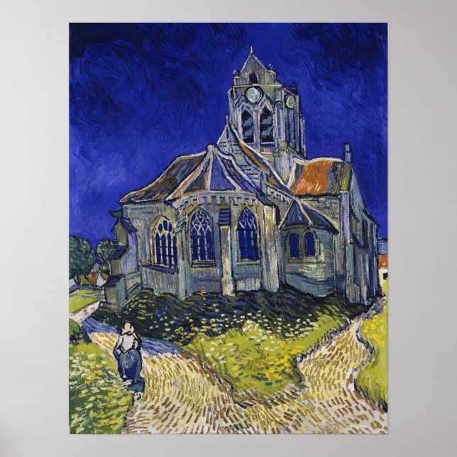Van Gogh - The Church In Auvers-Sur-Oise Poster (Front)