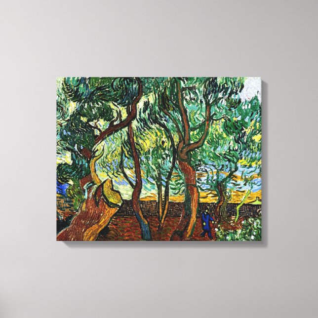 Van Gogh - The Garden of the Asylum Canvas Print (Front)