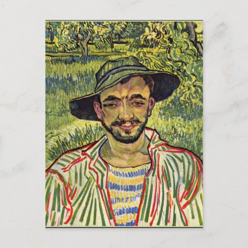Van Gogh _ The Gardener aka Young Peasant Postcard