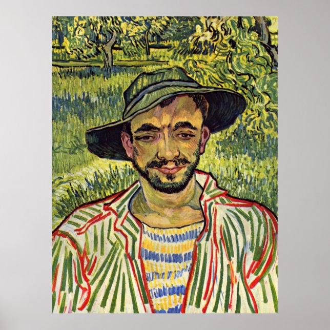 Van Gogh - The Gardener (aka Young Peasant) Poster (Front)