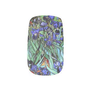 Van Gogh the Irises Florals Flowers Minx Nails Nail Art