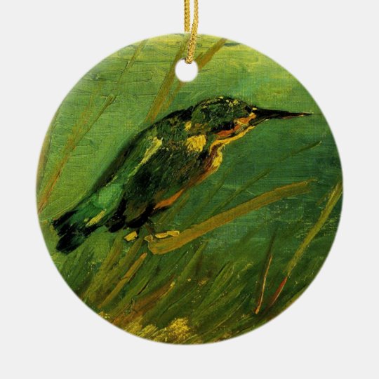 Van Gogh The Kingfisher, Vintage Impressionism Art Ceramic Ornament