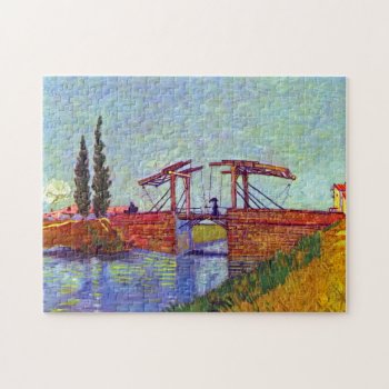 Van Gogh - The Langlois Bridge At Arles Jigsaw Puzzle by ArtLoversCafe at Zazzle