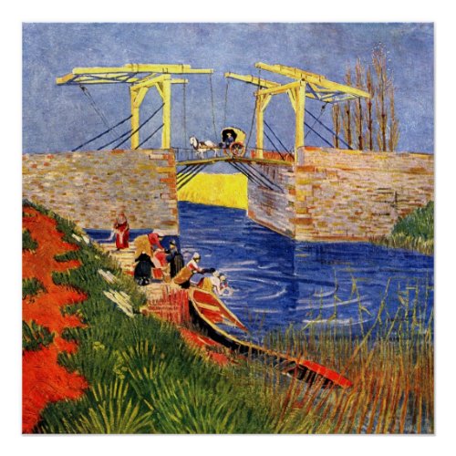 Van Gogh The Langlois Bridge at Arles Poster