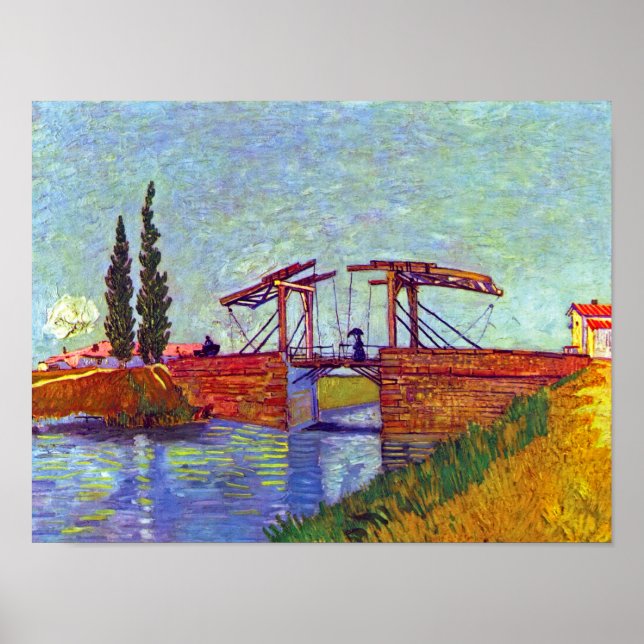 Van Gogh - The Langlois Bridge At Arles Poster (Front)