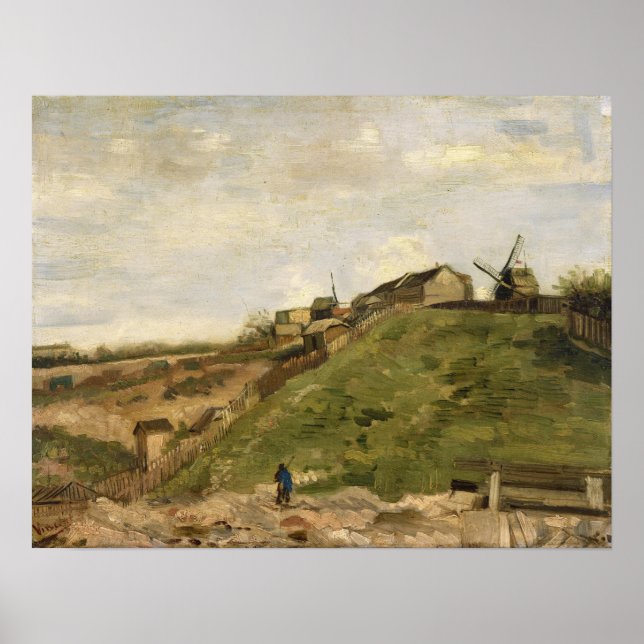 Van Gogh - The Montmartre Hill With Quarry Poster (Front)