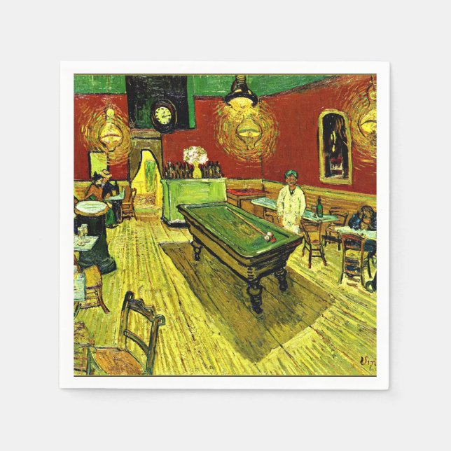 Van Gogh - The Night Cafe,  Napkins (Front)