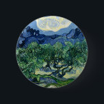 Van Gogh The Olive Trees Landscape Painting Button<br><div class="desc">Vincent Van Gogh painted The Olive Trees in 1889,  and currently located in the Museum of Modern Art,  New York. Vincent van Gogh painted at least 15 paintings of olive trees,  mostly in Saint-Rémy-de-Provence in 1889.</div>