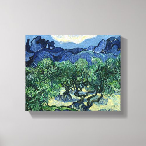 Van Gogh The Olive Trees Landscape Painting Canvas Print
