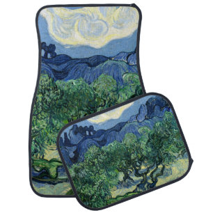 Van Gogh The Olive Trees Landscape Painting Car Floor Mat