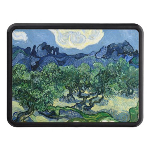 Van Gogh The Olive Trees Landscape Painting Hitch Cover