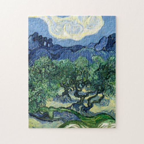 Van Gogh The Olive Trees Landscape Painting Jigsaw Puzzle