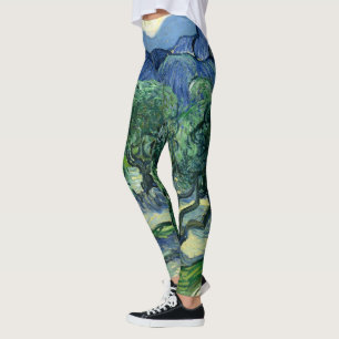 Van Gogh The Olive Trees Landscape Painting Leggings