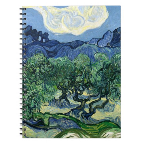 Van Gogh The Olive Trees Landscape Painting Notebook