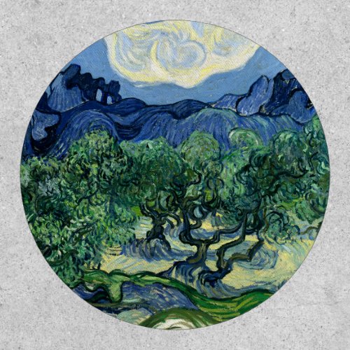 Van Gogh The Olive Trees Landscape Painting Patch