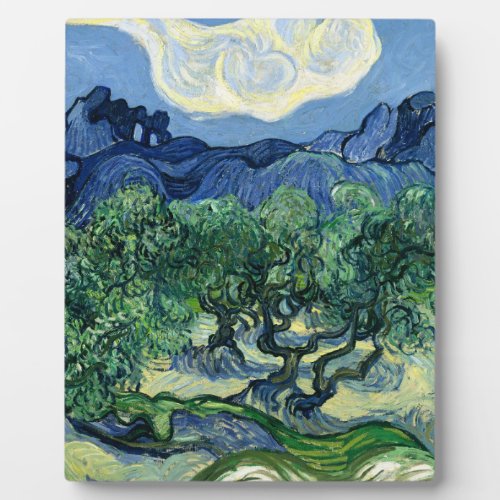 Van Gogh The Olive Trees Landscape Painting Plaque