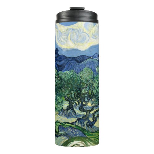 Van Gogh The Olive Trees Landscape Painting Thermal Tumbler