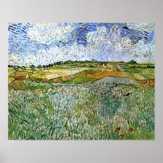 Van Gogh - The Plain At Auvers 1890 Poster (Front)