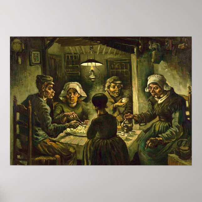 Van Gogh - The Potato Eaters Poster (Front)