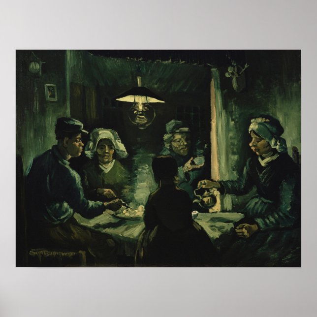 Van Gogh - The Potato Eaters Poster (Front)
