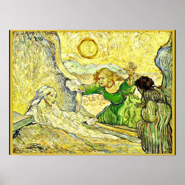 Van Gogh - The Raising of Lazarus Poster | Zazzle