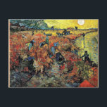 Van Gogh - The Red Vineyard Postcard<br><div class="desc">Vincent van Gogh artwork,  The Red Vineyard.</div>