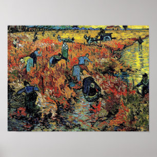 Van Gogh - The Red Vineyard Poster