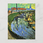 Van Gogh - The Roubine du Roi Canal w/Washerwomen Postcard<br><div class="desc">The Roubine du Roi Canal with Washerwomen,  famous painting by Vincent van Gogh</div>