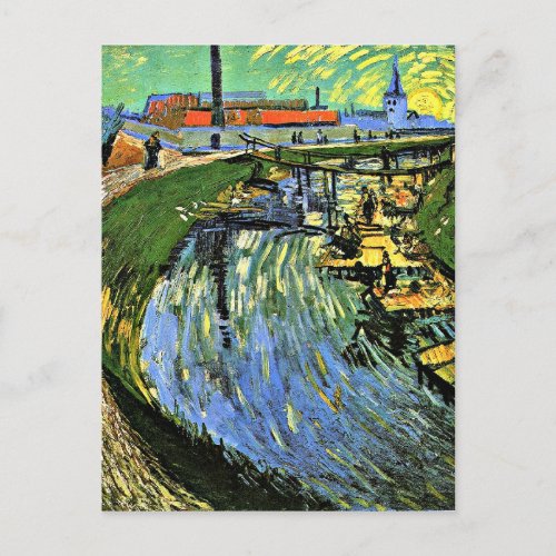 Van Gogh _ The Roubine du Roi Canal wWasherwomen Postcard