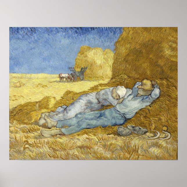 Van Gogh - The Siesta (After Millet) Poster (Front)