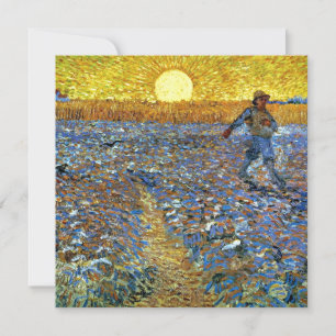 Van Gogh - The Sower, famous painting, card